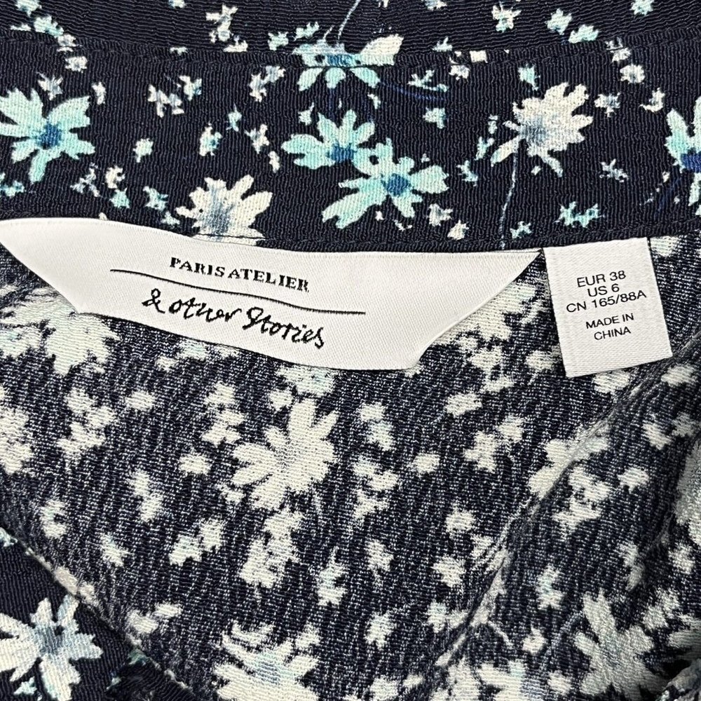 & Other Stories Floral Print Top - Picture 5 of 9